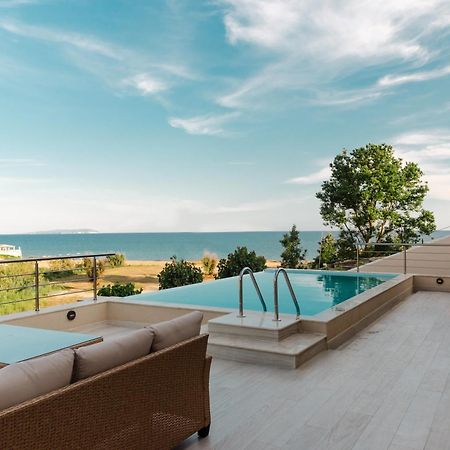 Villa Vasillis-Heated Swimming Pool With Infinity View Βιταλάδες Εξωτερικό φωτογραφία