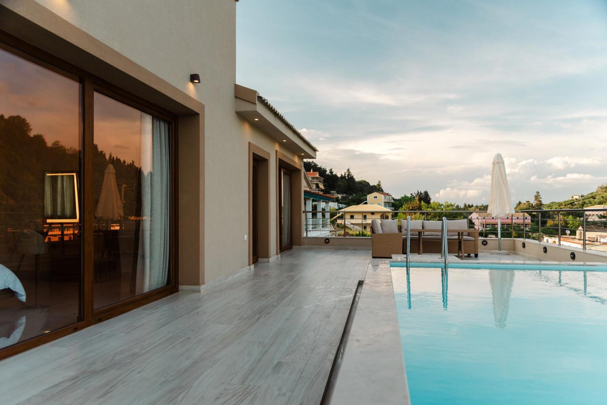 Villa Vasillis-Heated Swimming Pool With Infinity View Βιταλάδες Εξωτερικό φωτογραφία