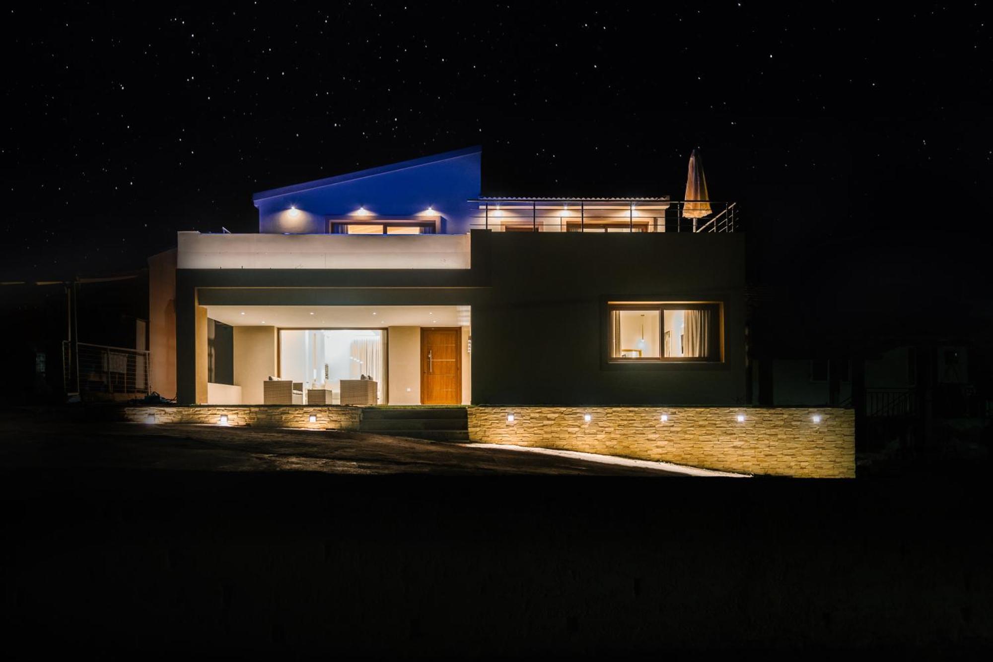 Villa Vasillis-Heated Swimming Pool With Infinity View Βιταλάδες Εξωτερικό φωτογραφία