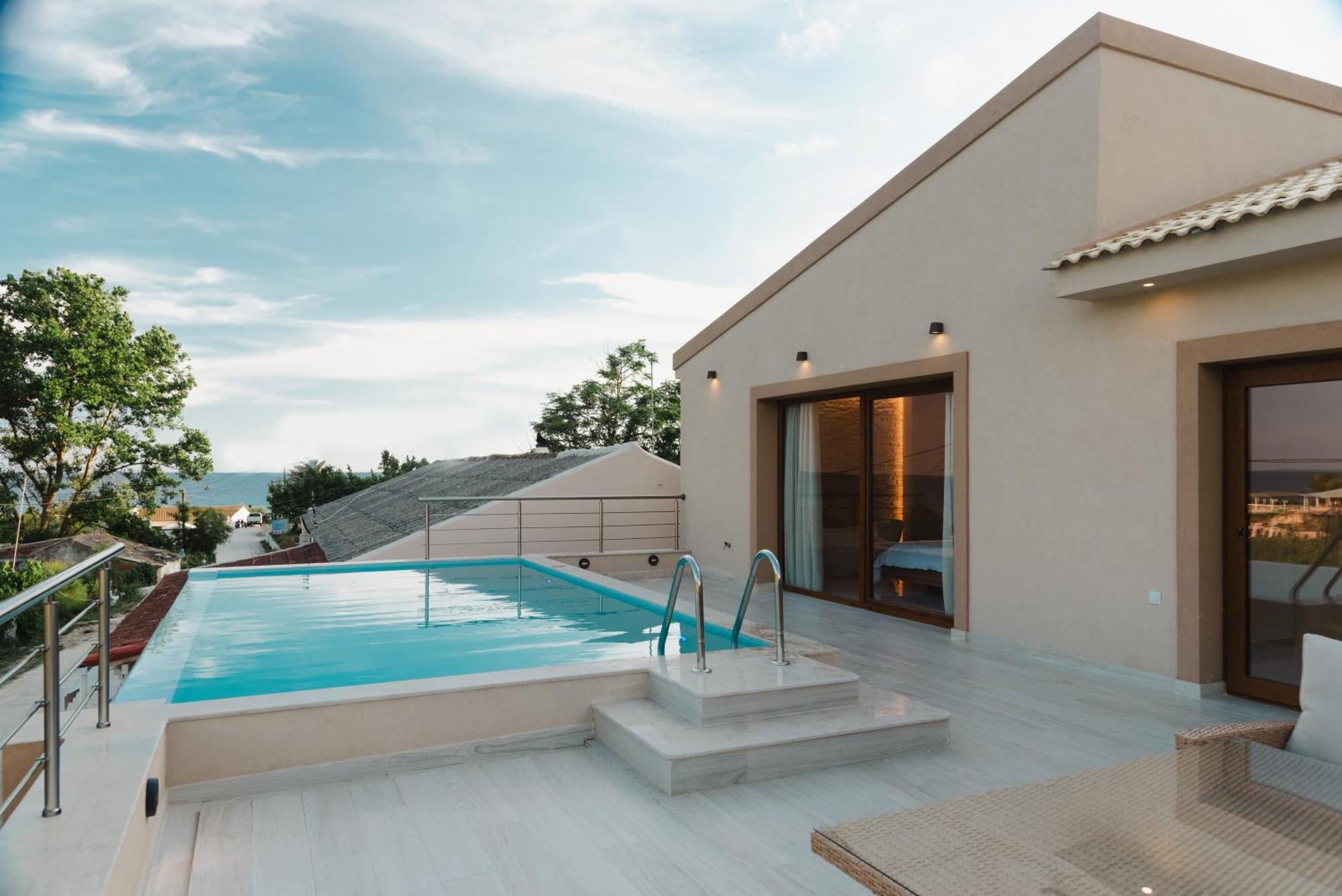 Villa Vasillis-Heated Swimming Pool With Infinity View Βιταλάδες Εξωτερικό φωτογραφία
